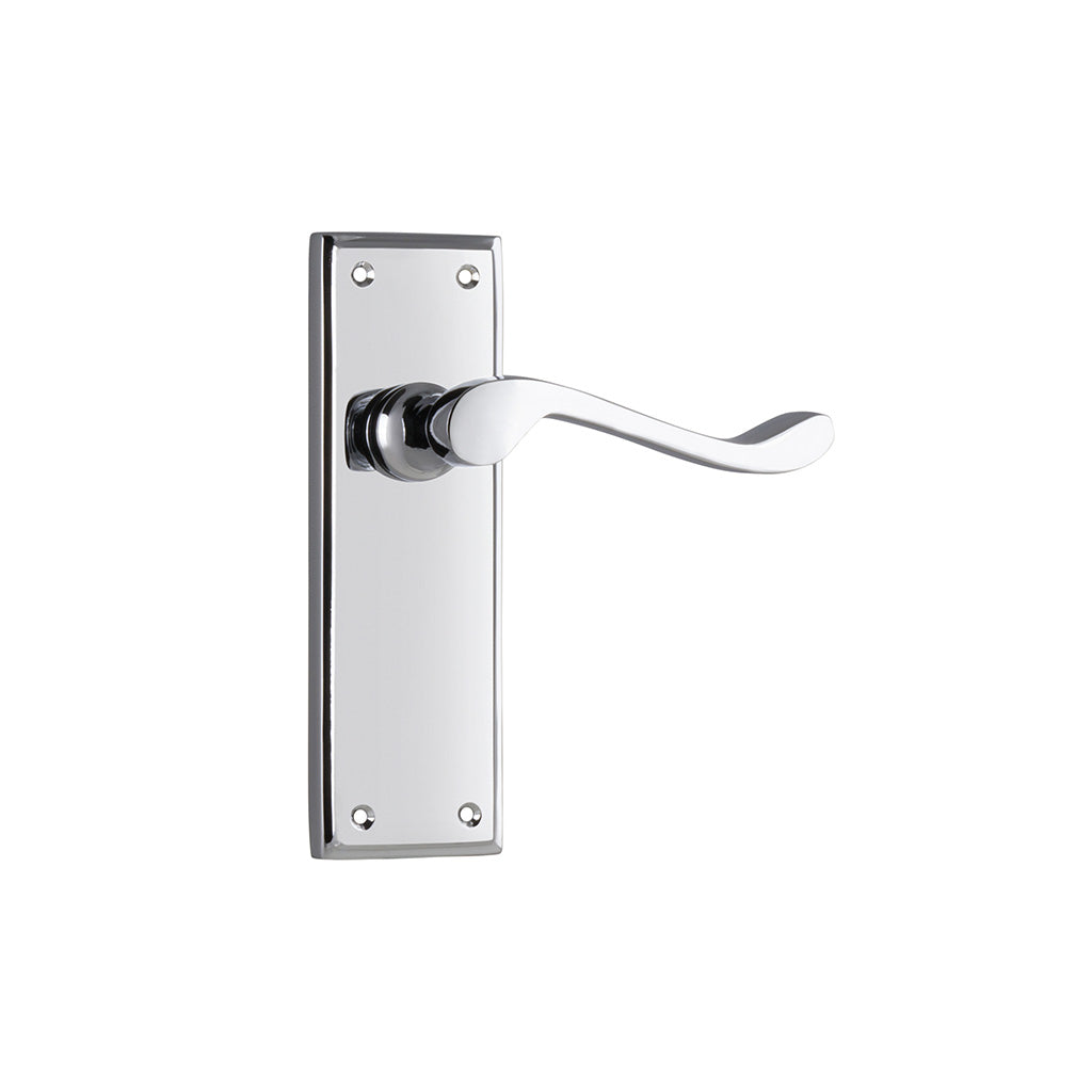 Camden Lever - Long Backplate Chrome Plated / Passage / Lever Set Only