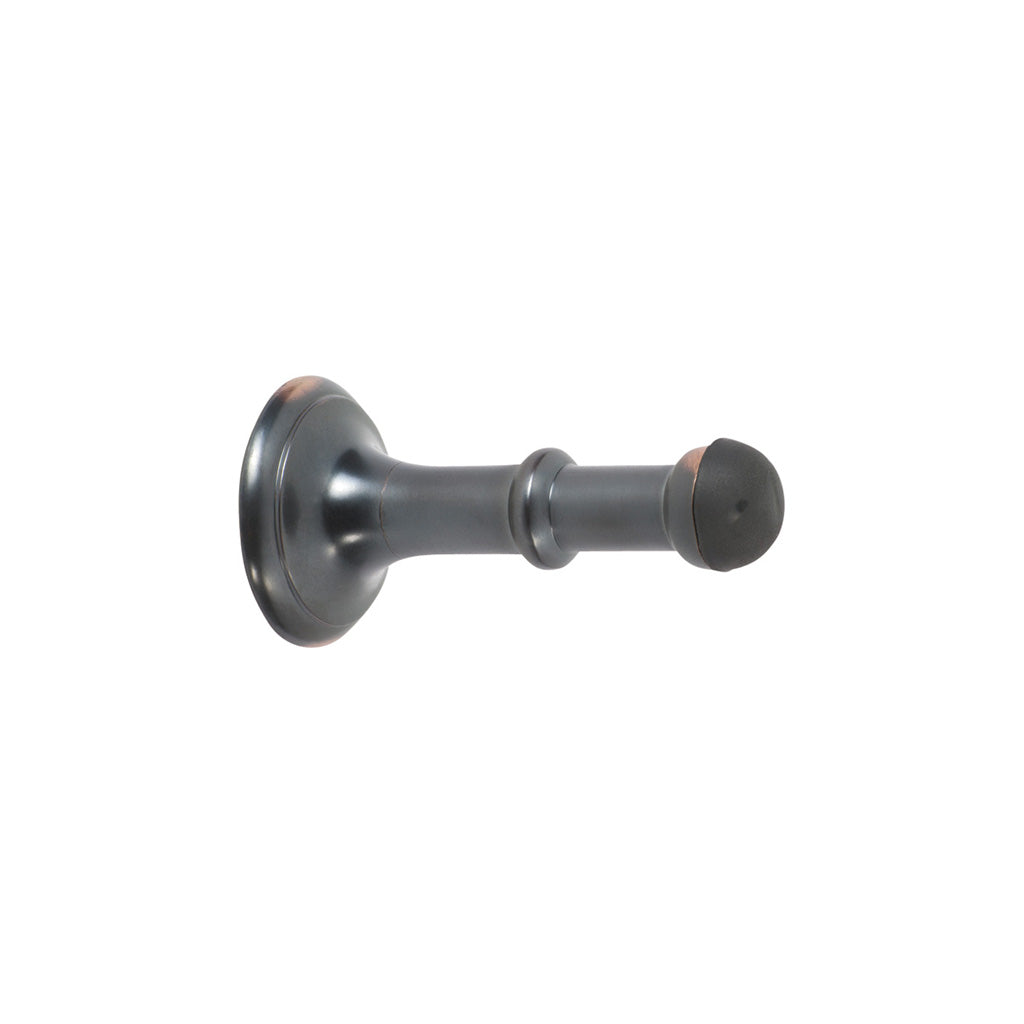 Small Concealed Fix Door Stop Antique Copper