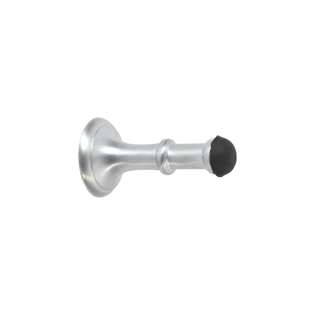 Small Concealed Fix Door Stop Satin Chrome