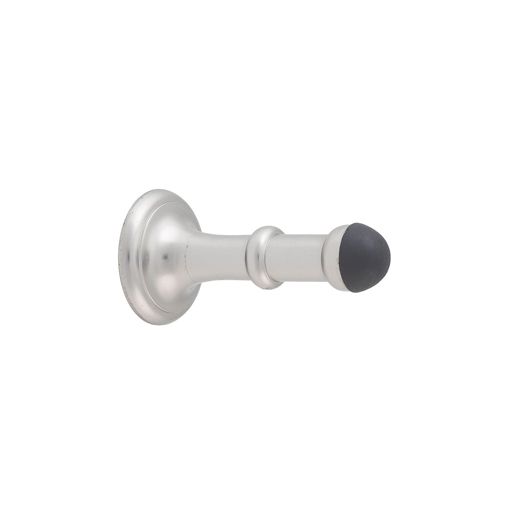 Small Concealed Fix Door Stop Polished Nickel