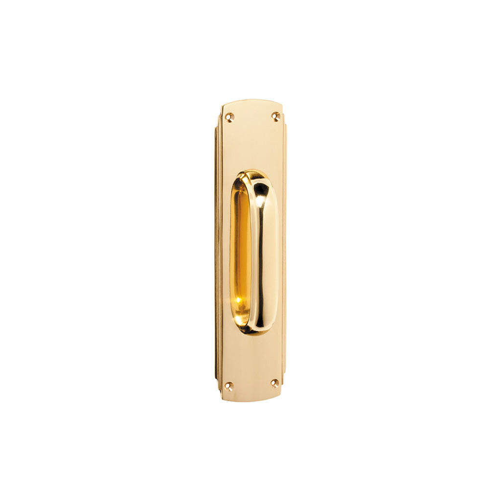 Deco Pull Handle - H240xW60mm Polished Brass / 260mm