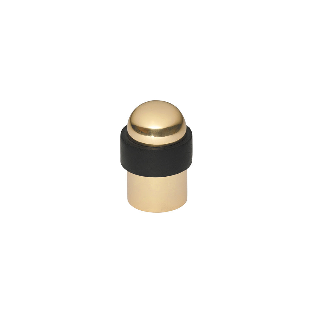 Domed Door Stop Polished Brass