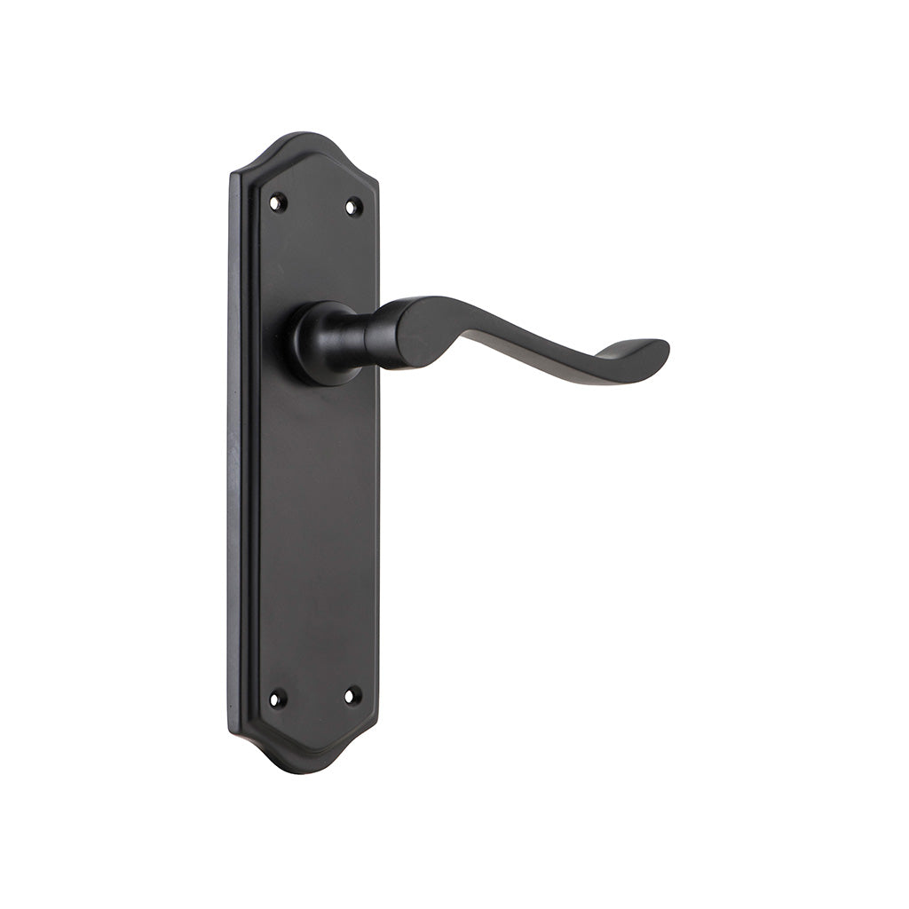 Henley Lever - Long Backplate Matt Black / Passage / Lever Set Only