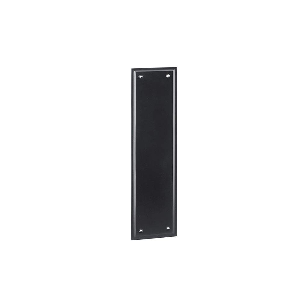 Milton Push Plate Matt Black