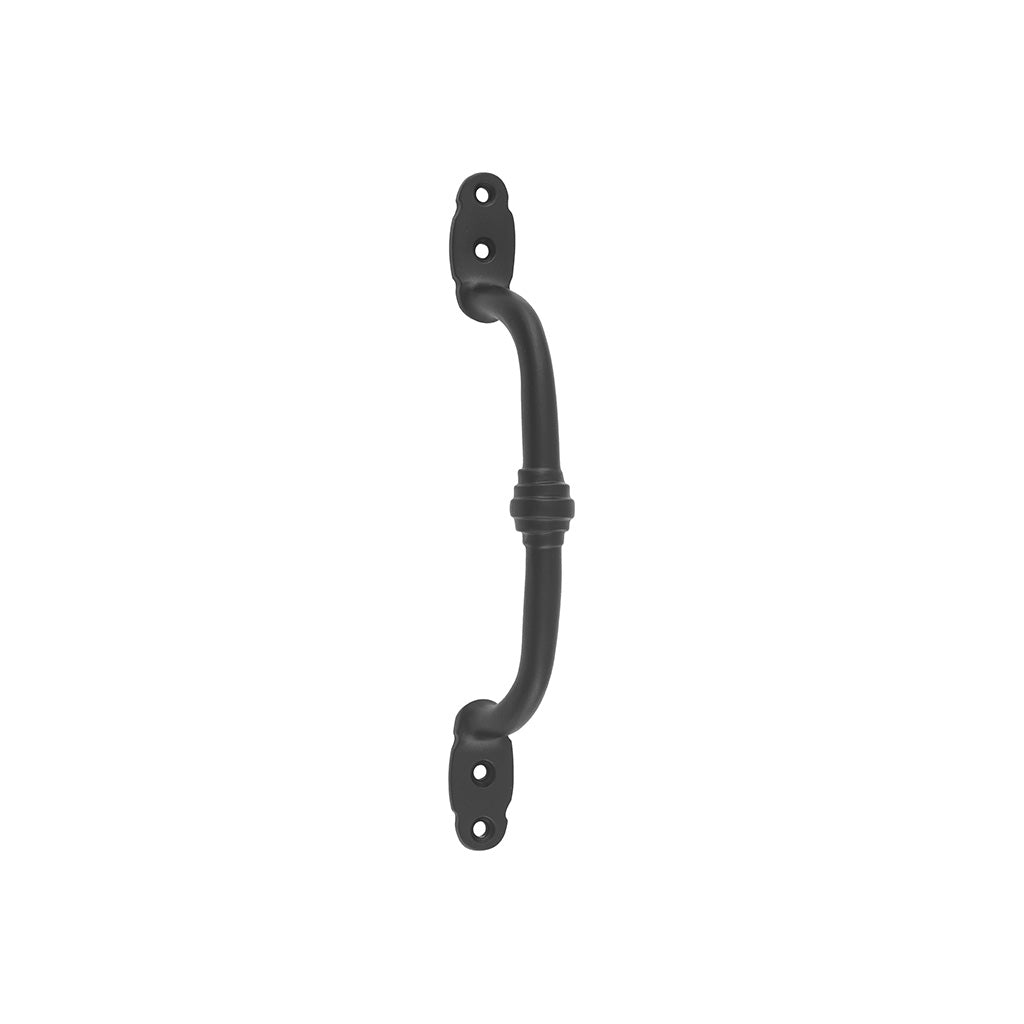 Offset Banded Pull Handle - H180xP41mm Matt Black / 180mm