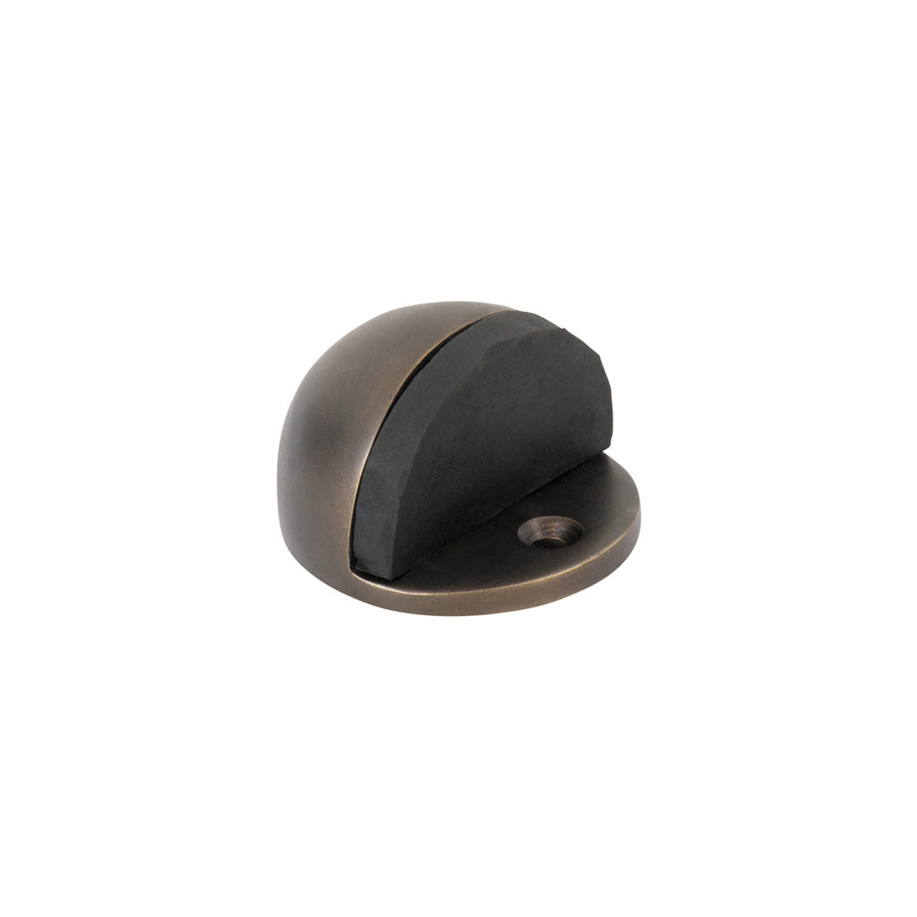 Oval Door Stop Antique Brass