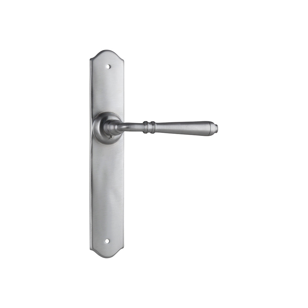 Reims Lever - Long Backplate Satin Chrome / Passage / Lever Set Only