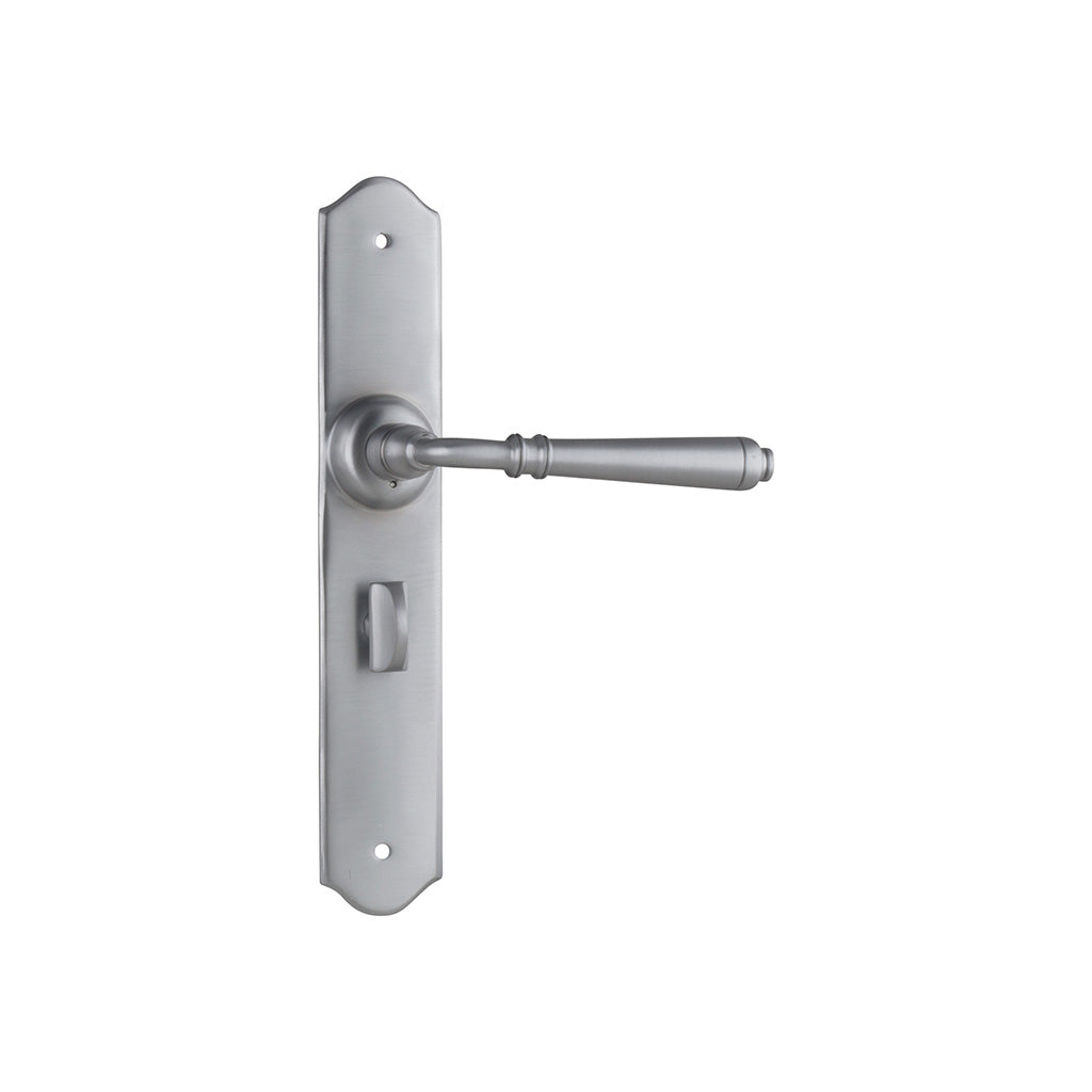 Reims Lever - Long Backplate Satin Chrome / Privacy / Lever Set Only