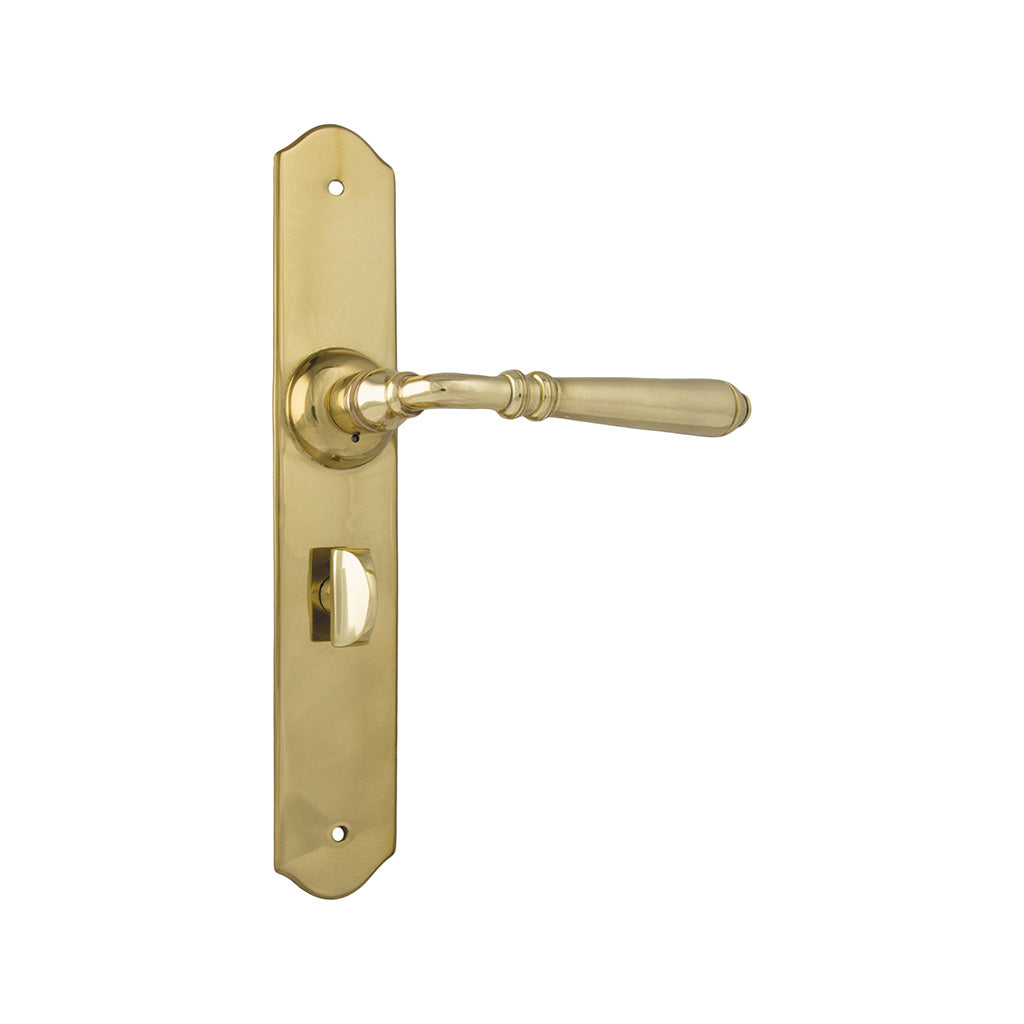 Reims Lever - Long Backplate Polished Brass / Privacy / Lever Set Only