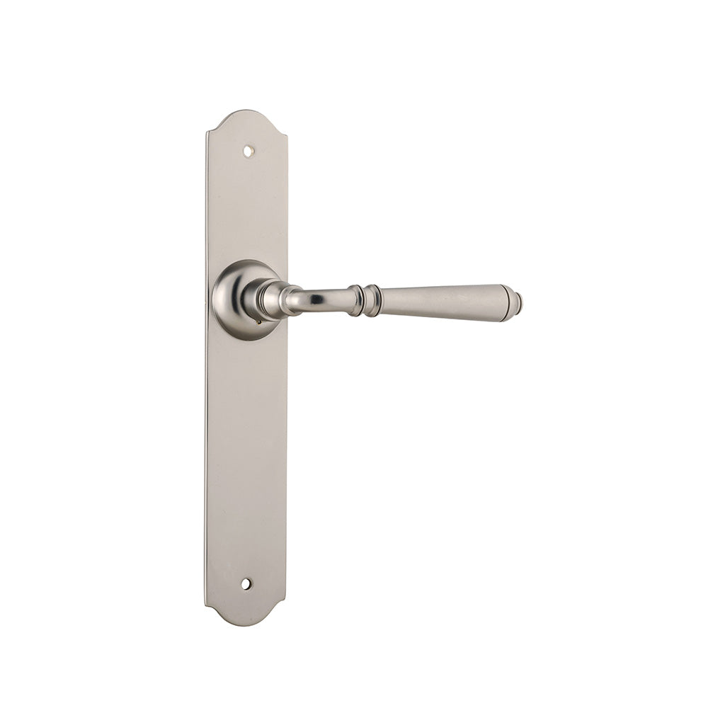 Reims Lever - Long Backplate Satin Nickel / Passage / Lever Set Only