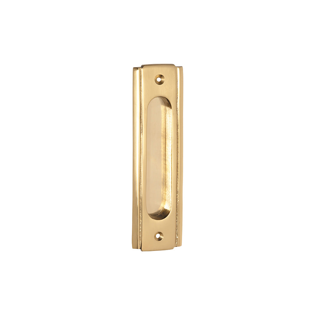Traditional Flush Pull Polished Brass