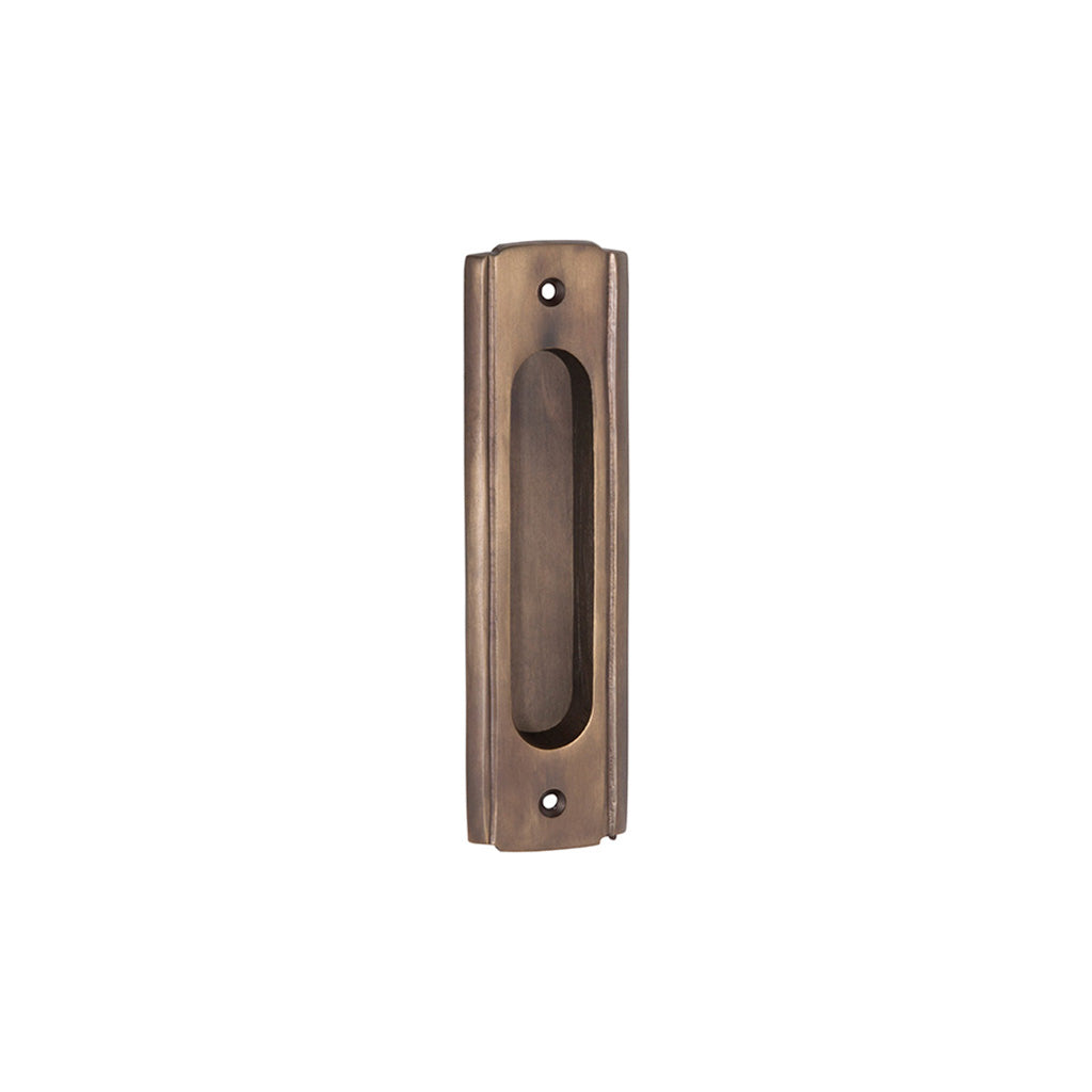 Traditional Flush Pull Antique Brass