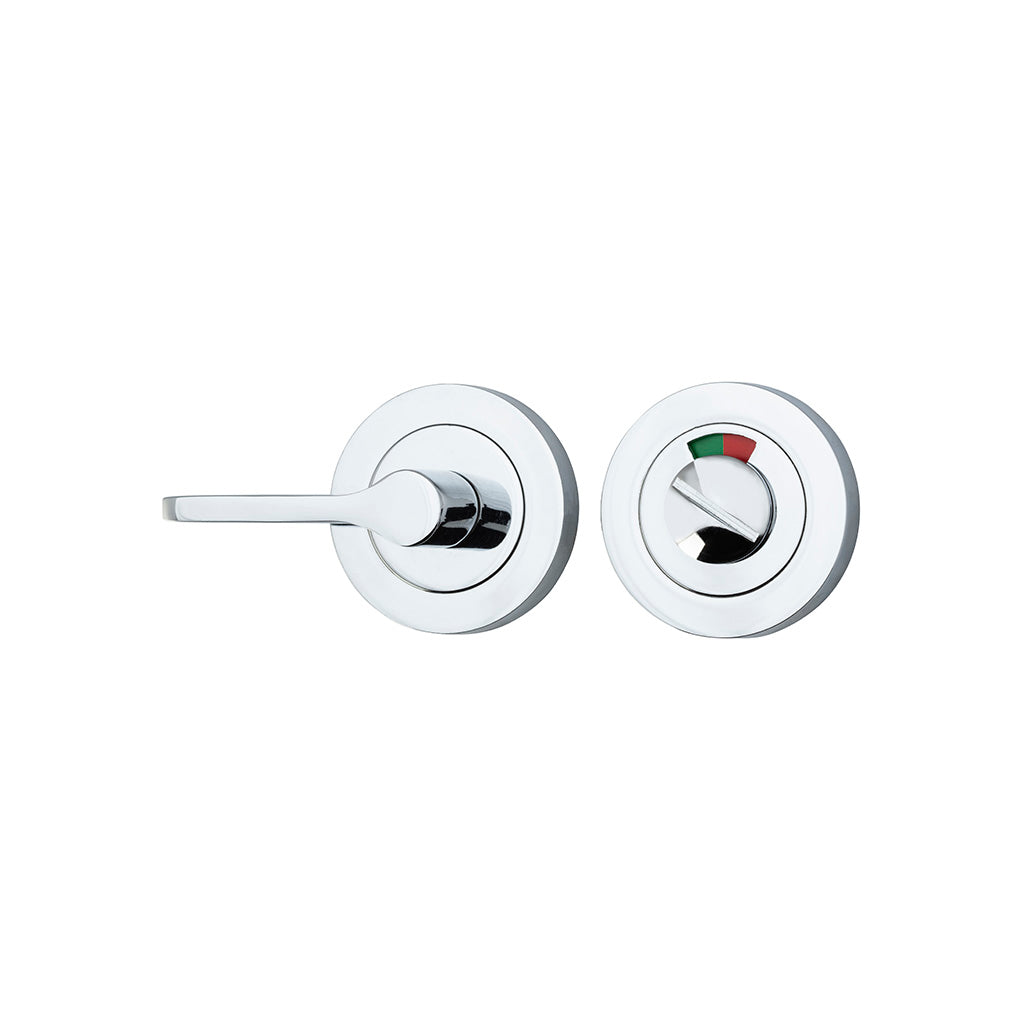 Accessibility Privacy Turn with Indicator - Round Polished Chrome