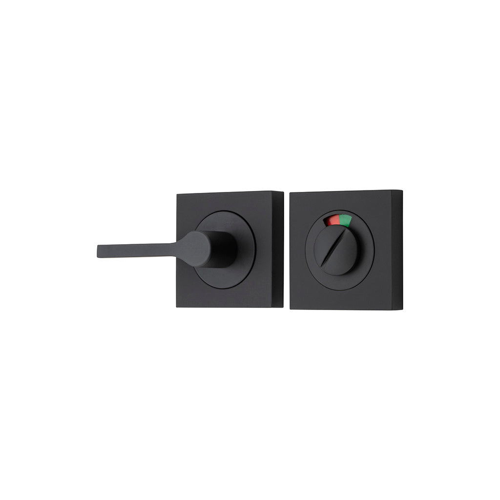 Accessibility Privacy Turn with Indicator - Square Matt Black