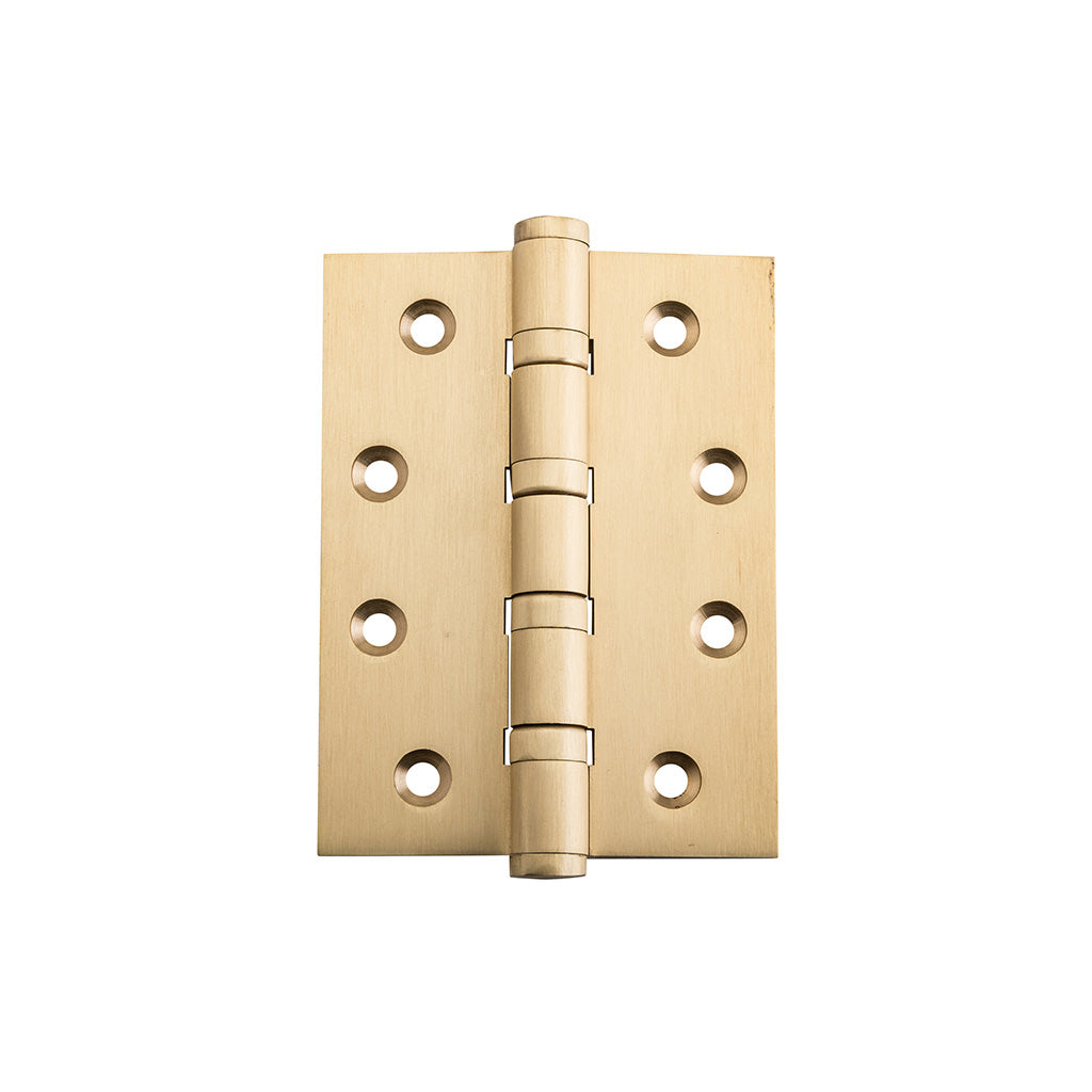 Ball Bearing Hinge - H100xW75mm Satin Brass
