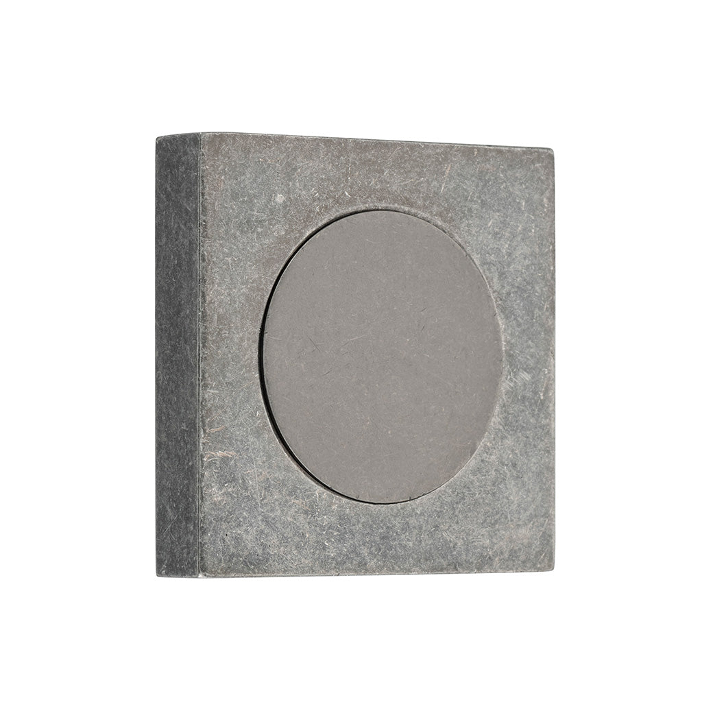 Blank Rose - Square Distressed Nickel
