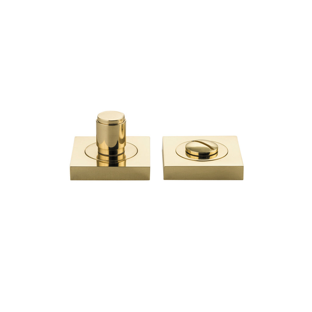 Berlin Privacy Turn - Square Polished Brass