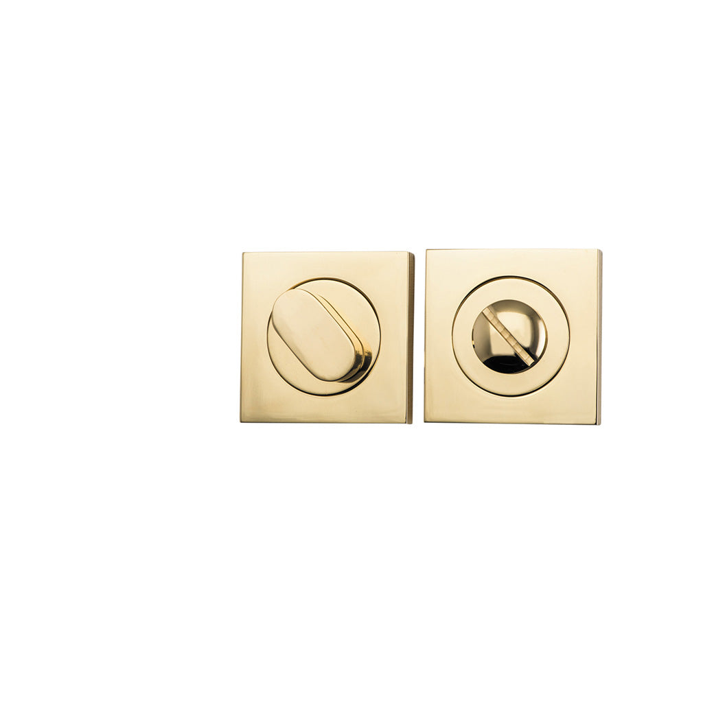 Privacy Turn - Square Polished Brass