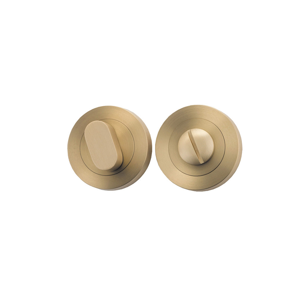 Privacy Turn - Round Brushed Brass