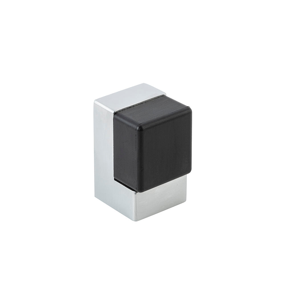 Square Door Stop Brushed Chrome