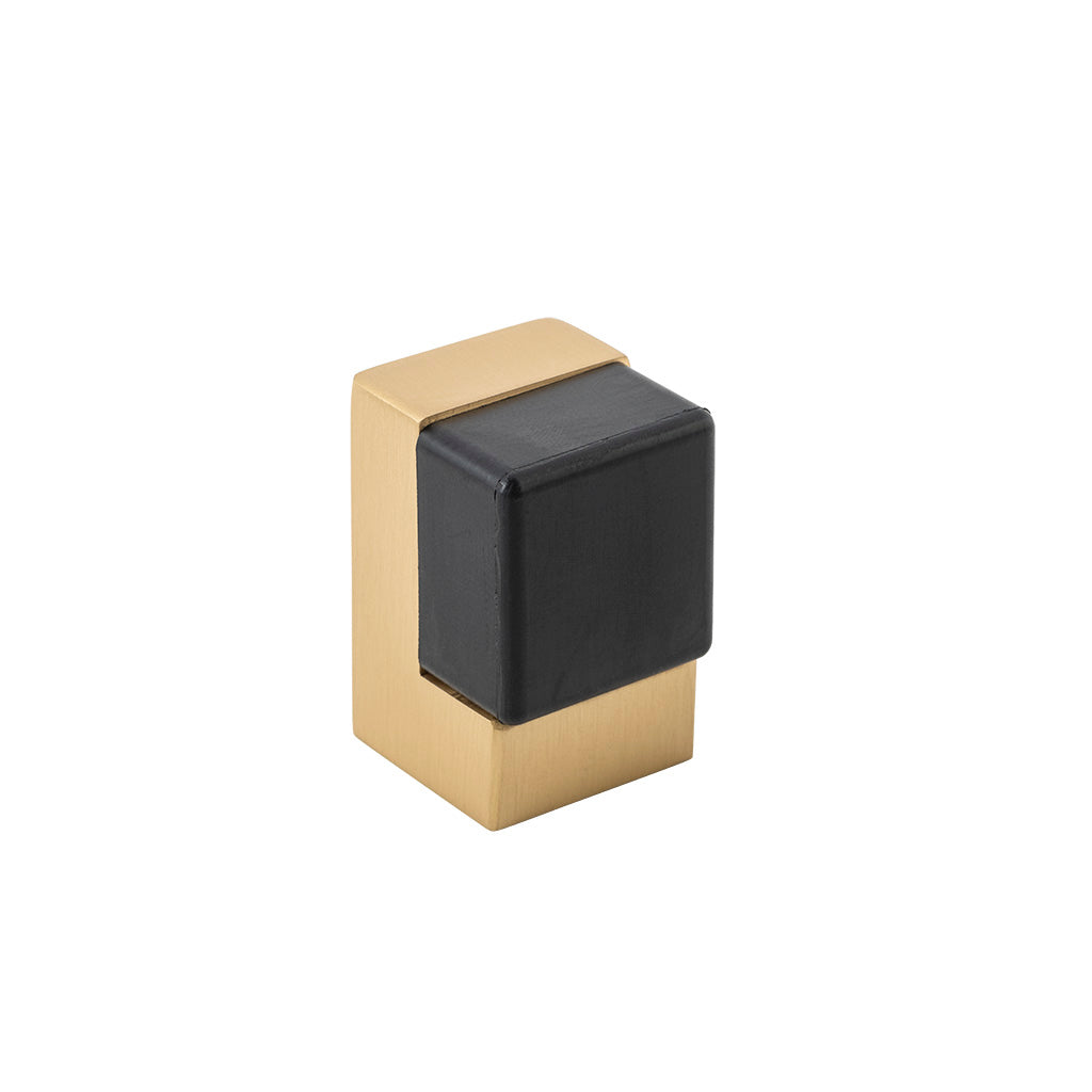 Square Door Stop Brushed Brass