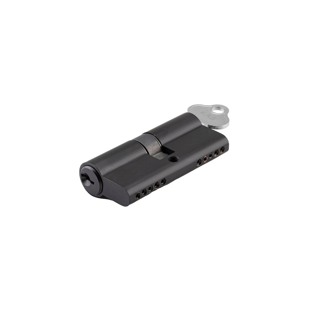 Euro Cylinder Dual Function Key-Key 5 Pin - 80mm Matt Black