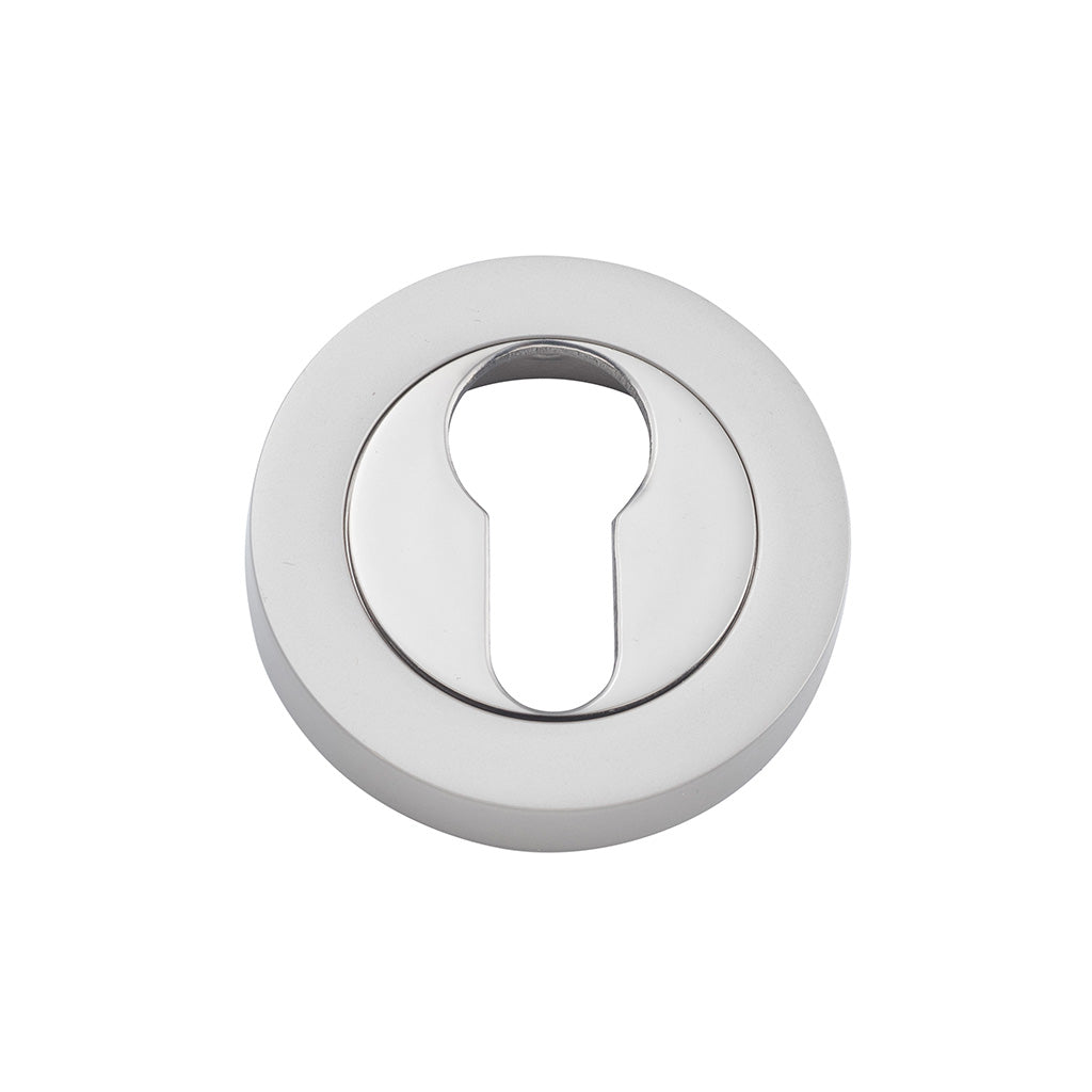 Euro Escutcheons - Round Satin Nickel