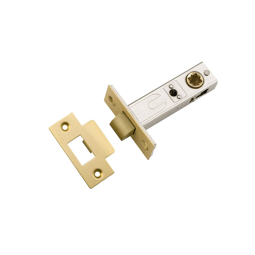 Tube Latch Brushed Gold PVD / Hard Sprung Split Cam / 60mm
