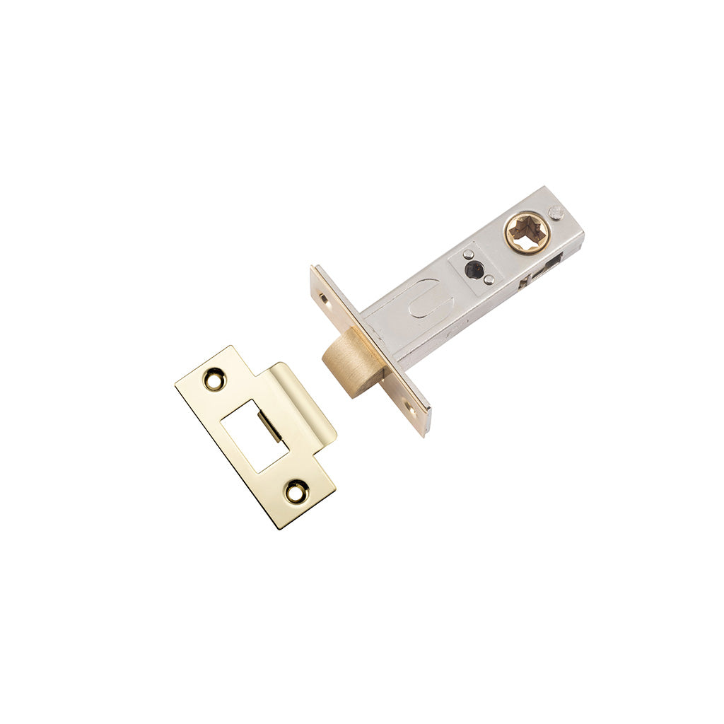 Tube Latch Polished Brass / Hard Sprung Split Cam / 60mm