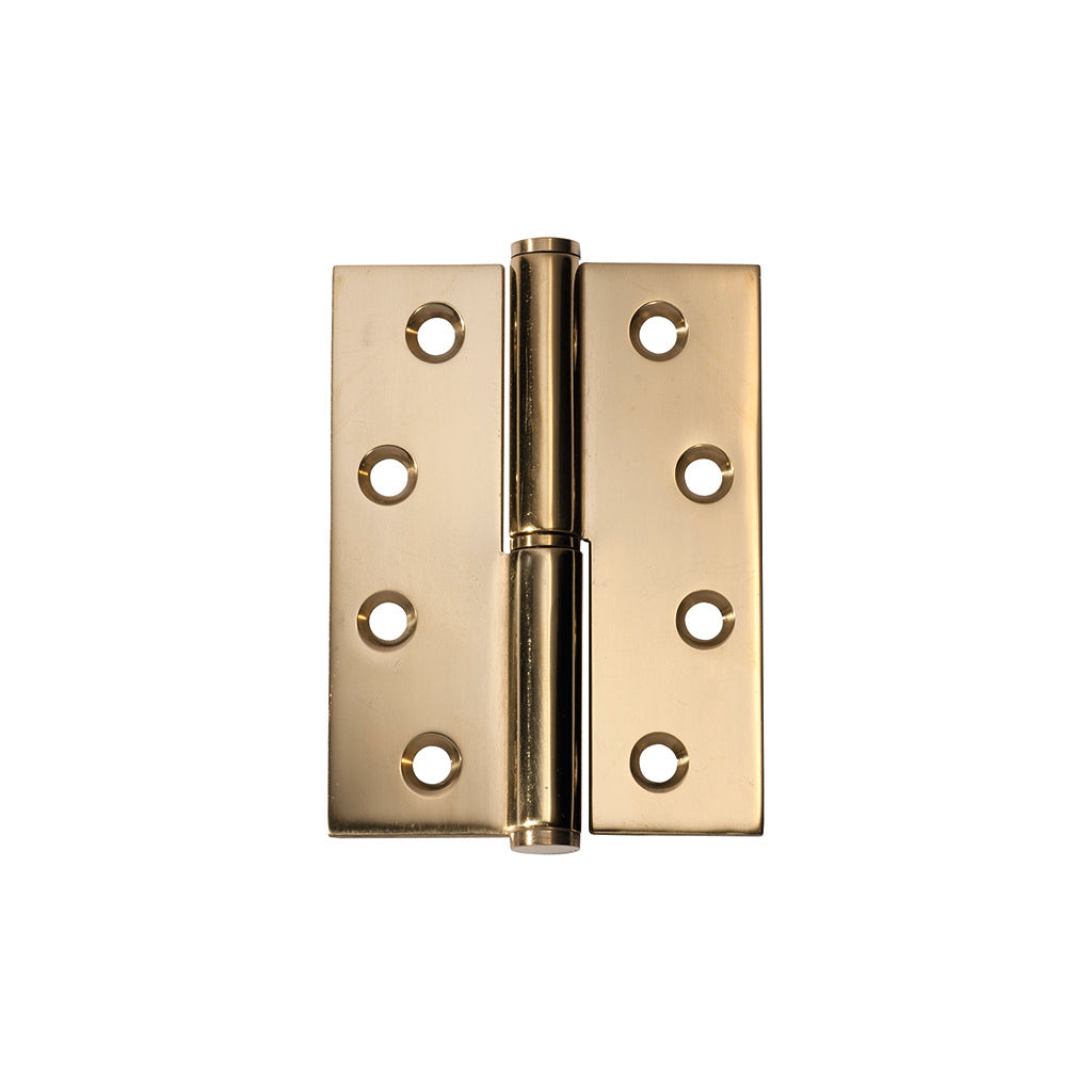Lift Off Hinge - RH H100xW75mm Polished Brass