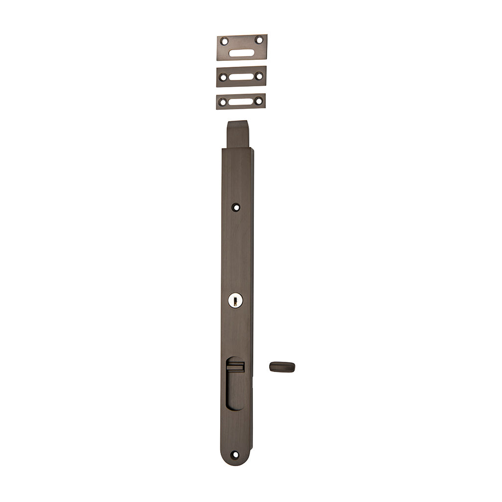 Locking Flush Bolt Signature Brass / 300mm