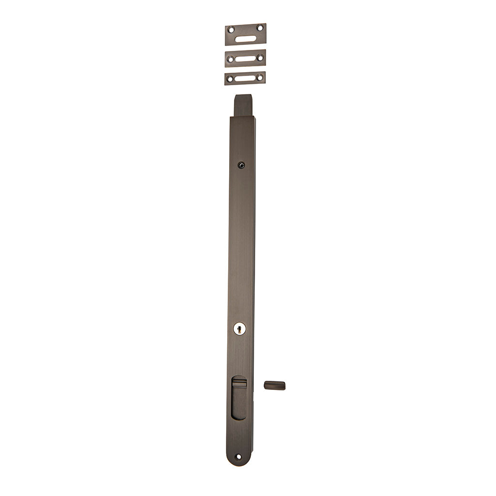 Locking Flush Bolt Signature Brass / 400mm