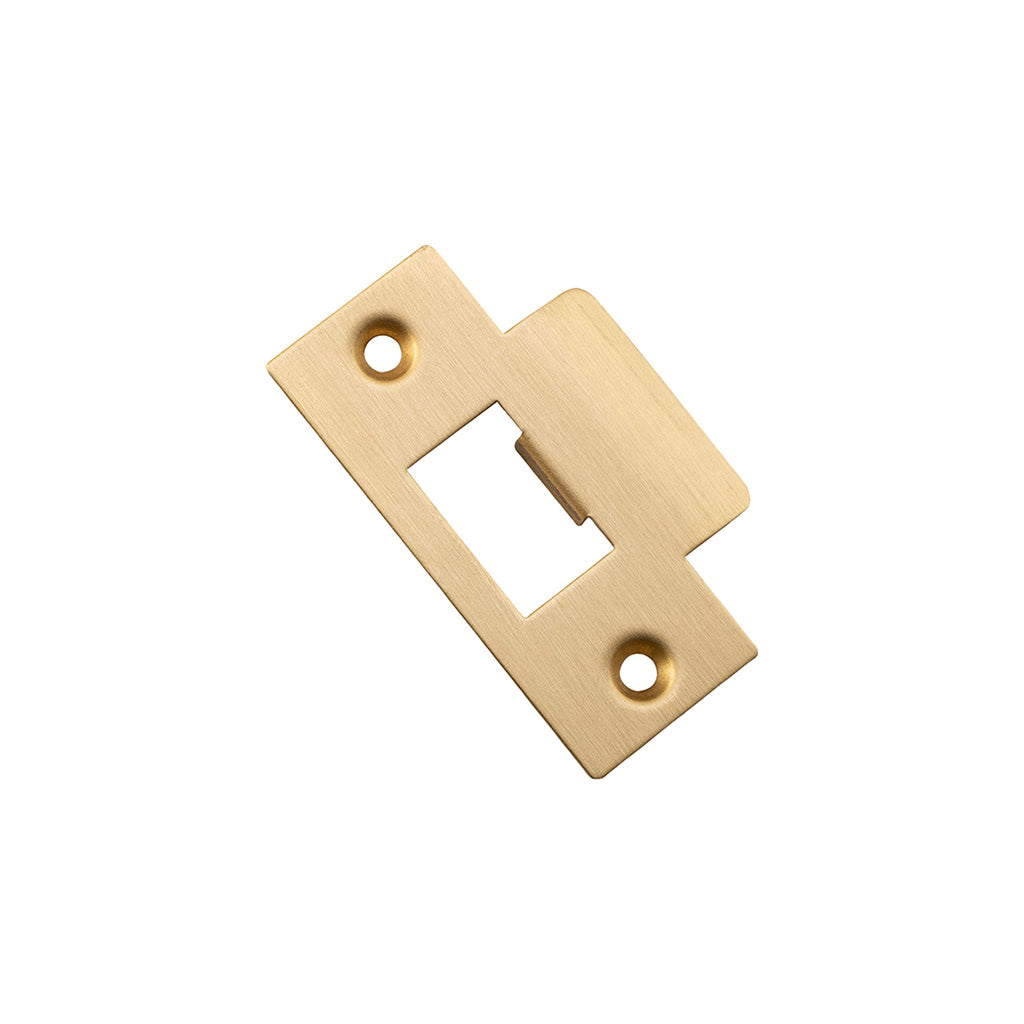 Metal Door Tube Latch Striker Brushed Brass