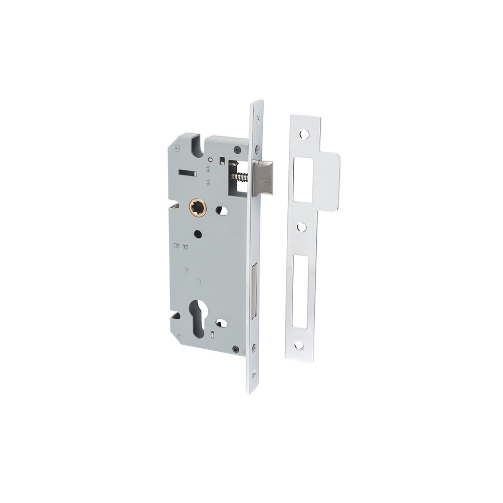 85mm Euro Mortice Lock Polished Chrome / 45mm
