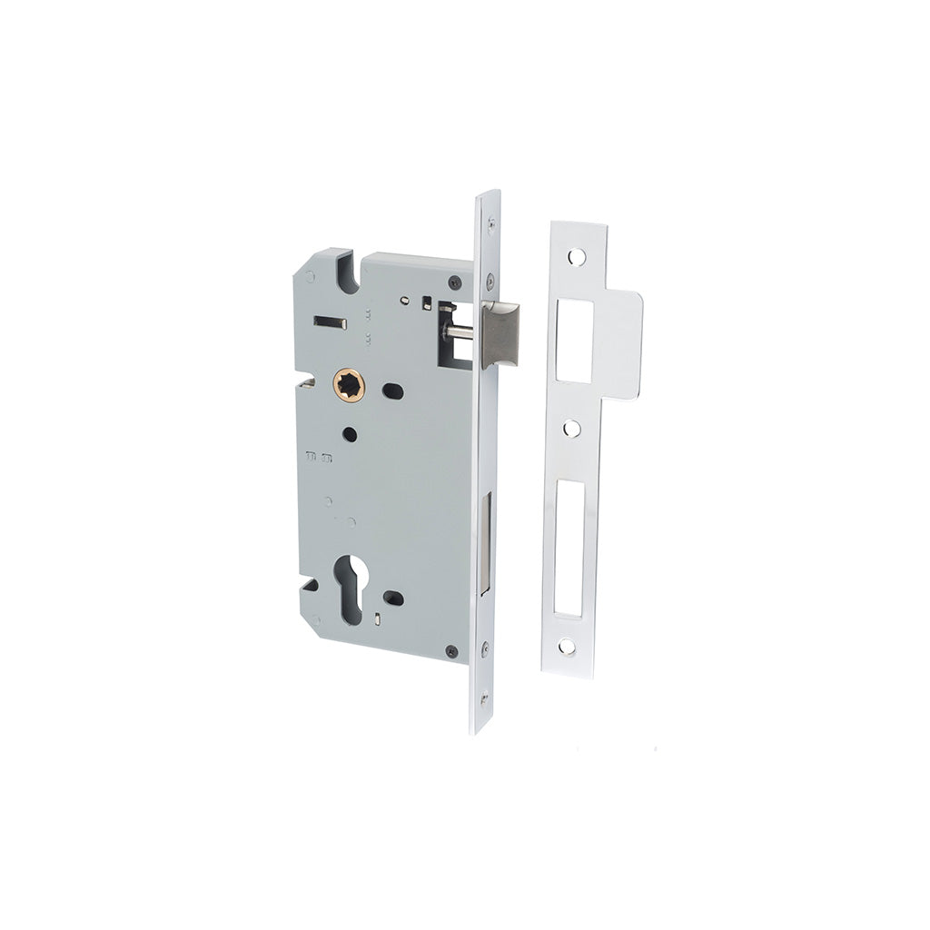 85mm Euro Mortice Lock Polished Chrome / 60mm