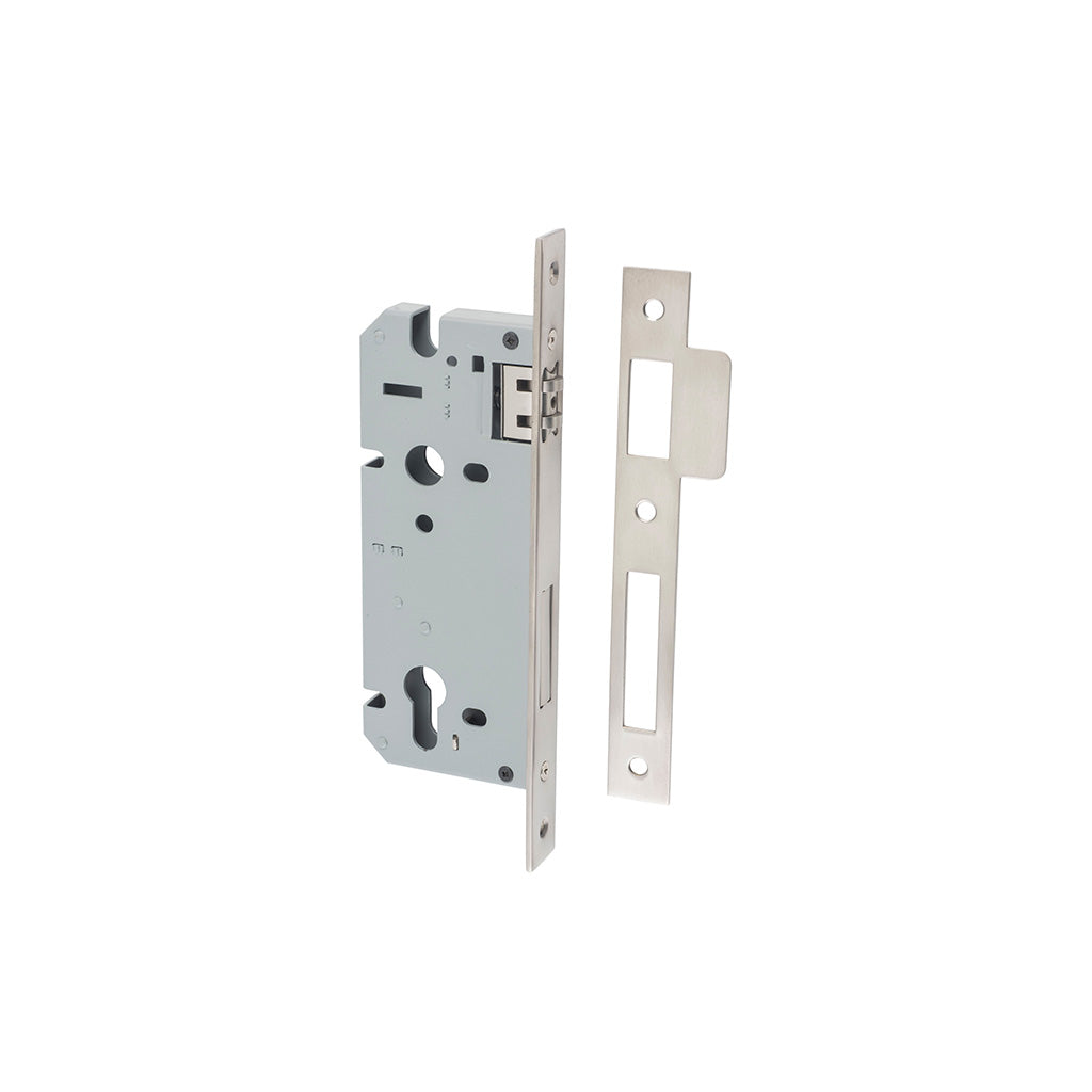 85mm Roller Mortice Lock Satin Nickel / 45mm