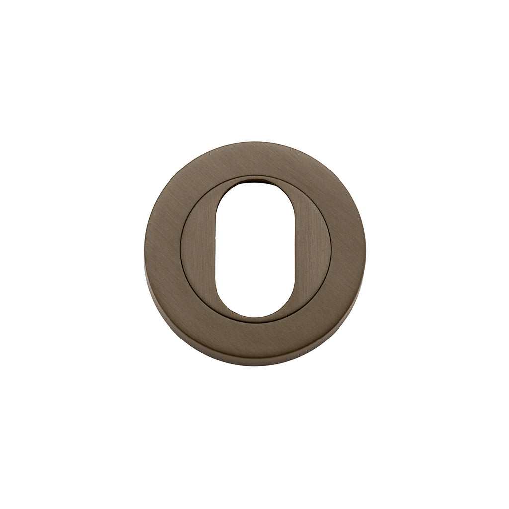 Oval Escutcheon - Round Signature Brass