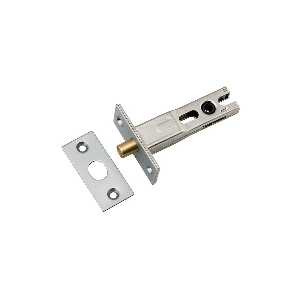 Privacy Bolt - Round Brushed Chrome / 60mm