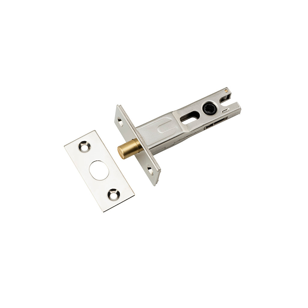 Privacy Bolt - Round Polished Nickel / 60mm