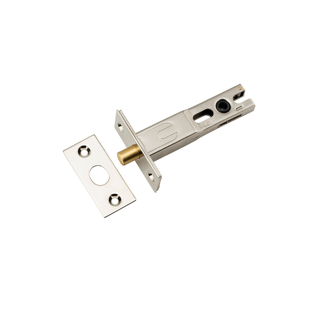 Privacy Bolt - Round Polished Nickel / 70mm