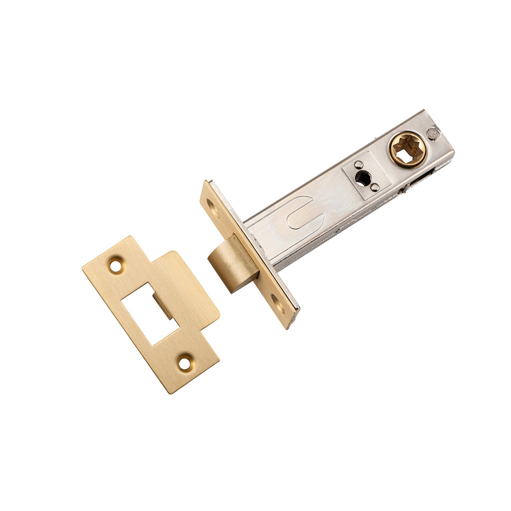 Tube Latch Brushed Brass / Split Cam / 70mm
