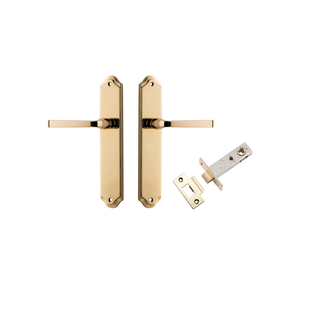 Annecy Lever - Shouldered Backplate Polished Brass / Passage / Passage Kit