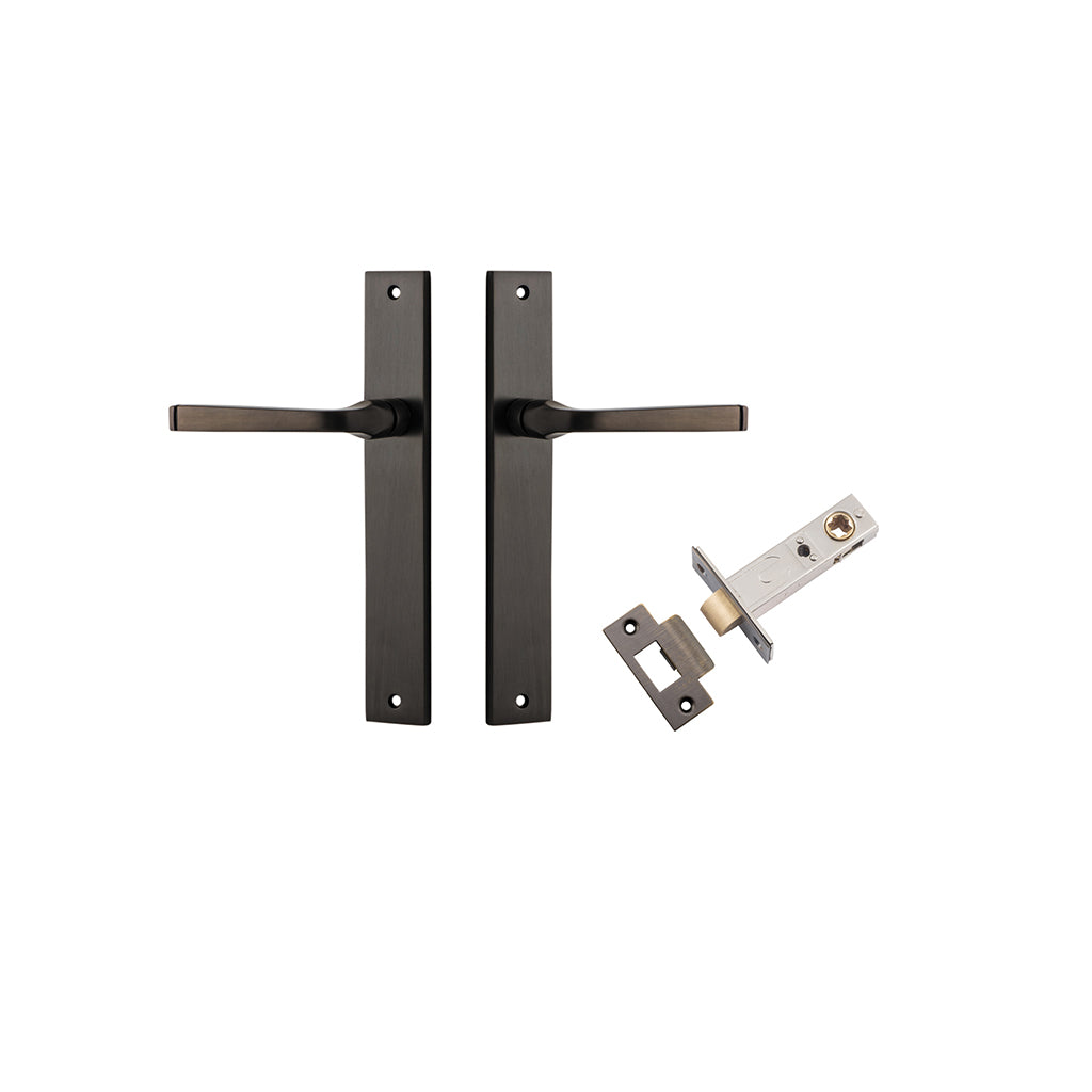 Annecy Lever - Rectangular Backplate Signature Brass / Passage / Passage Kit
