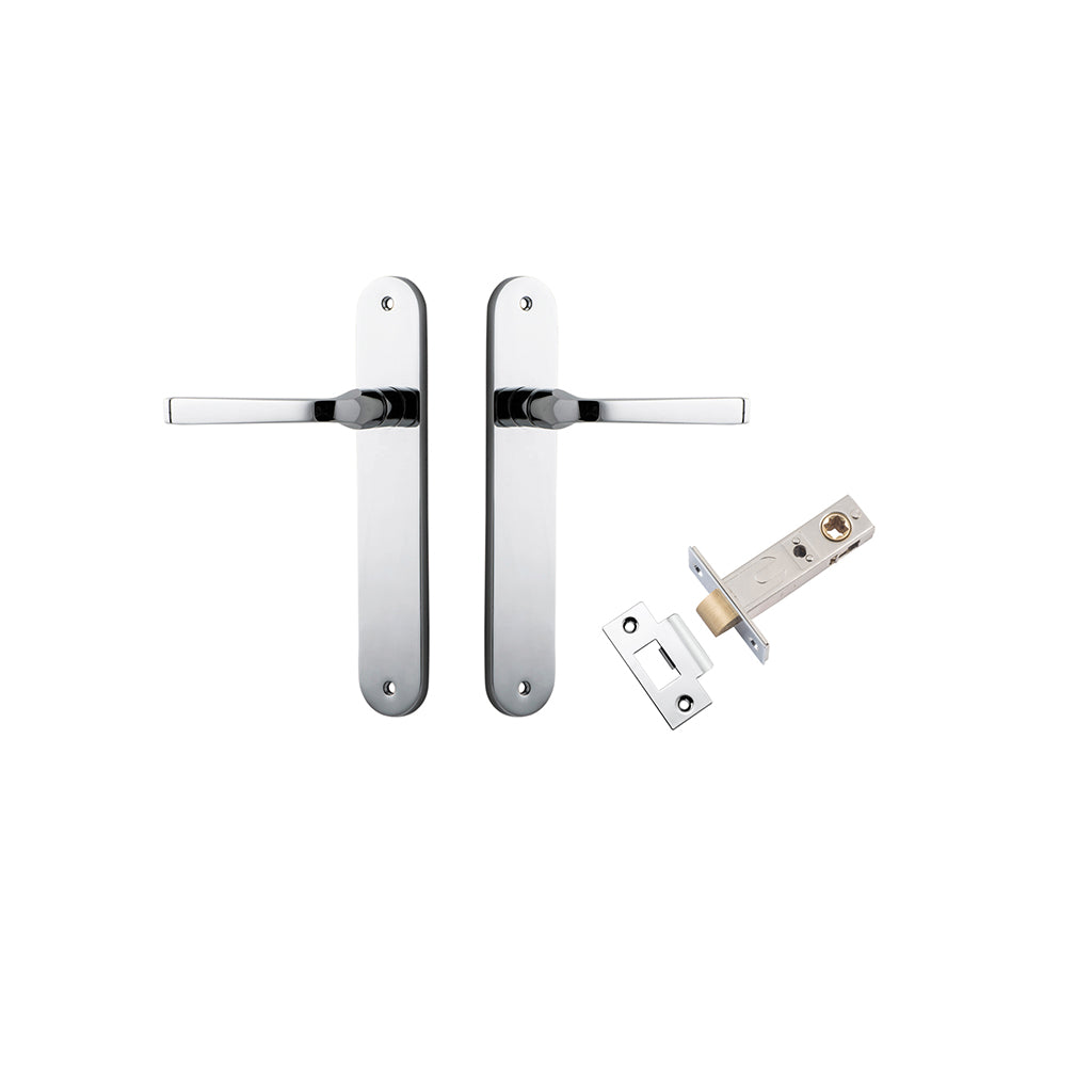 Annecy Lever - Oval Backplate Polished Chrome / Passage / Passage Kit
