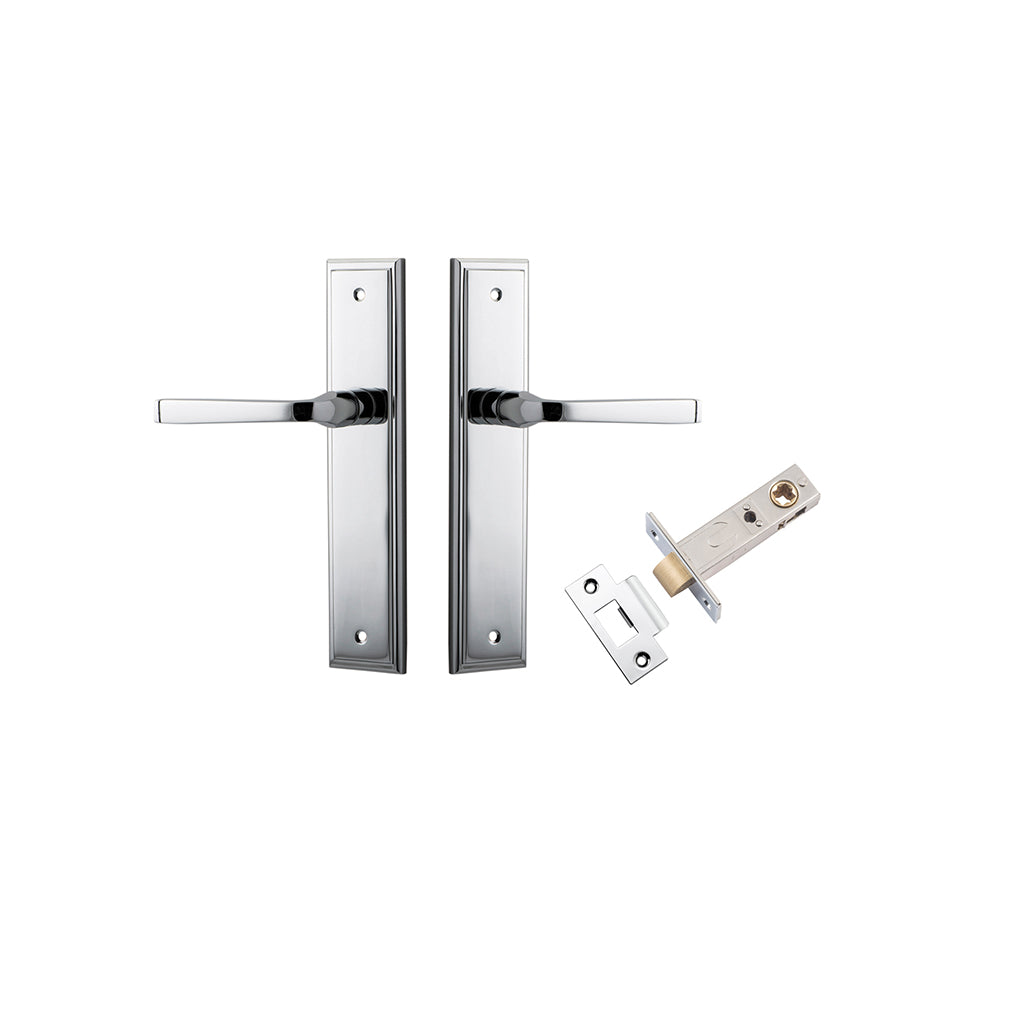 Annecy Lever - Stepped Backplate Polished Chrome / Passage / Passage Kit