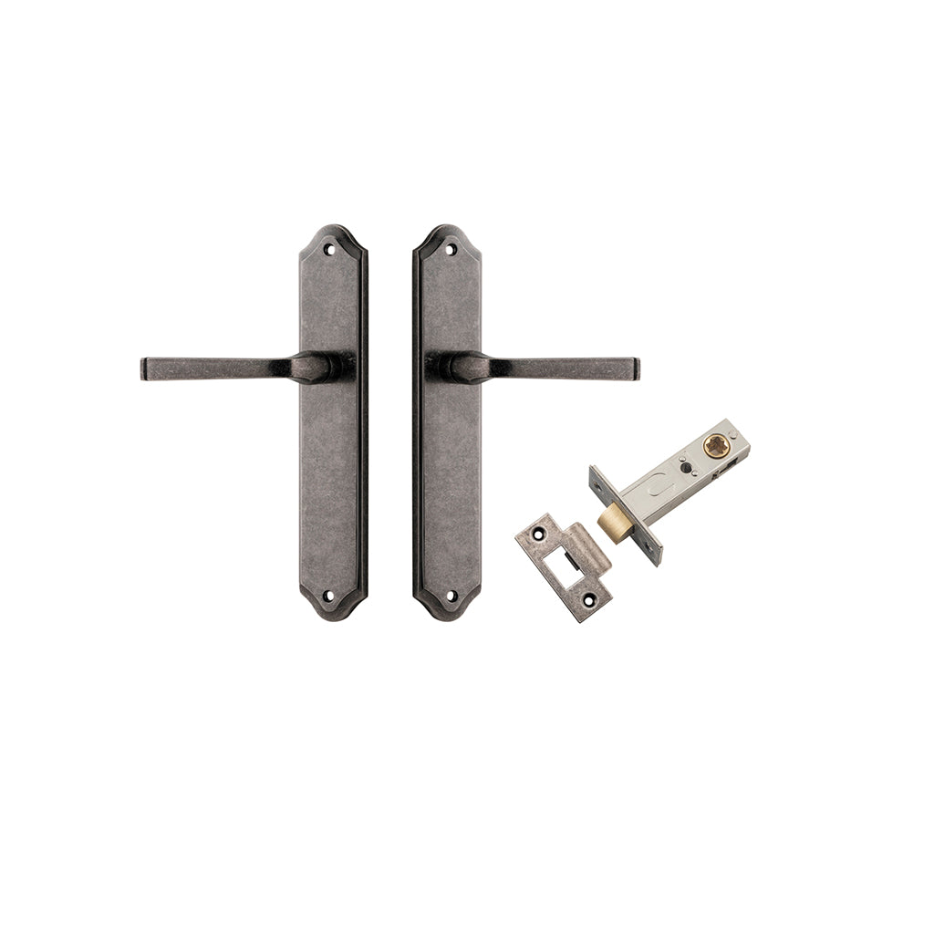 Annecy Lever - Shouldered Backplate Distressed Nickel / Passage / Passage Kit