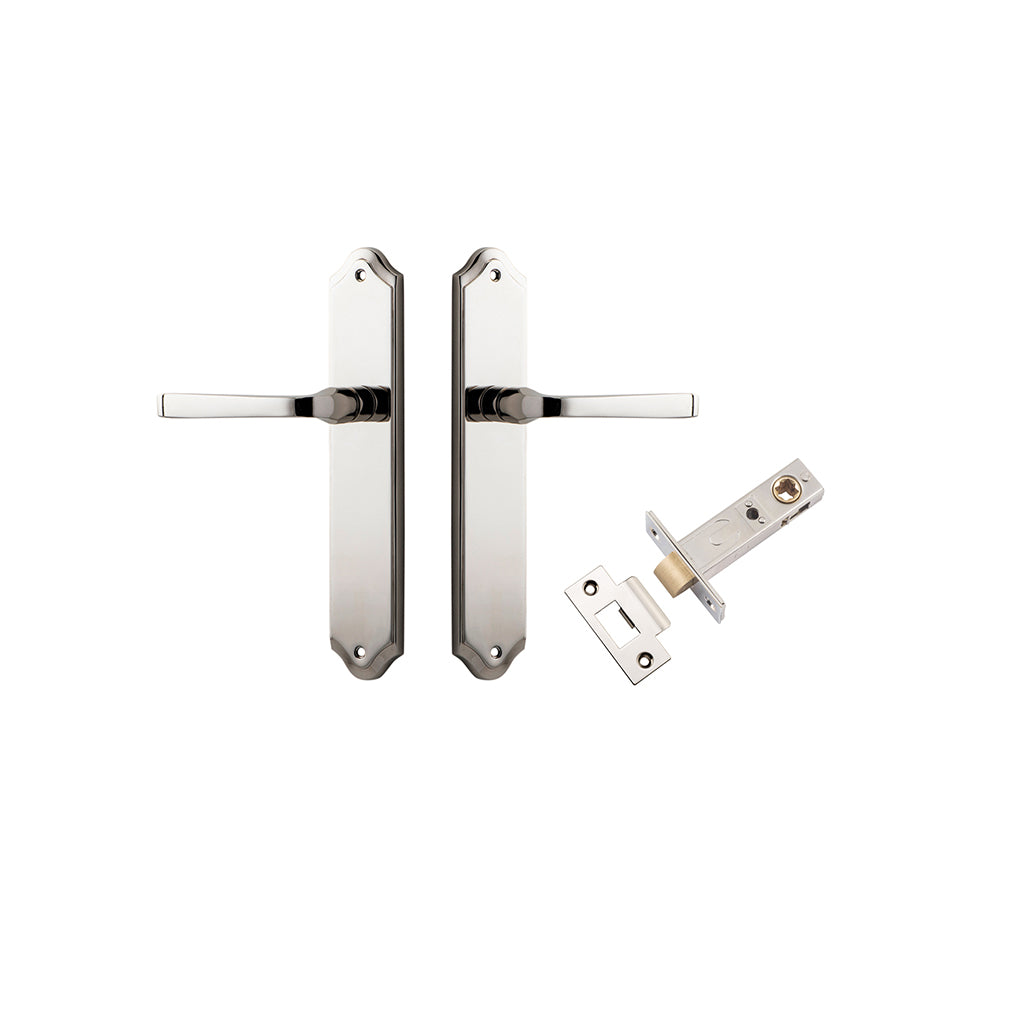 Annecy Lever - Shouldered Backplate Polished Nickel / Passage / Passage Kit