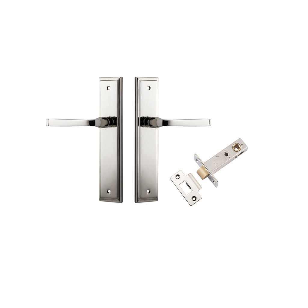 Annecy Lever - Stepped Backplate Polished Nickel / Passage / Passage Kit