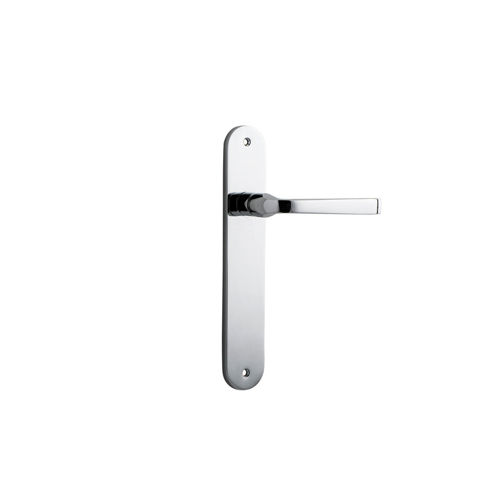 Annecy Lever - Oval Backplate Polished Chrome / Passage / Lever Set Only