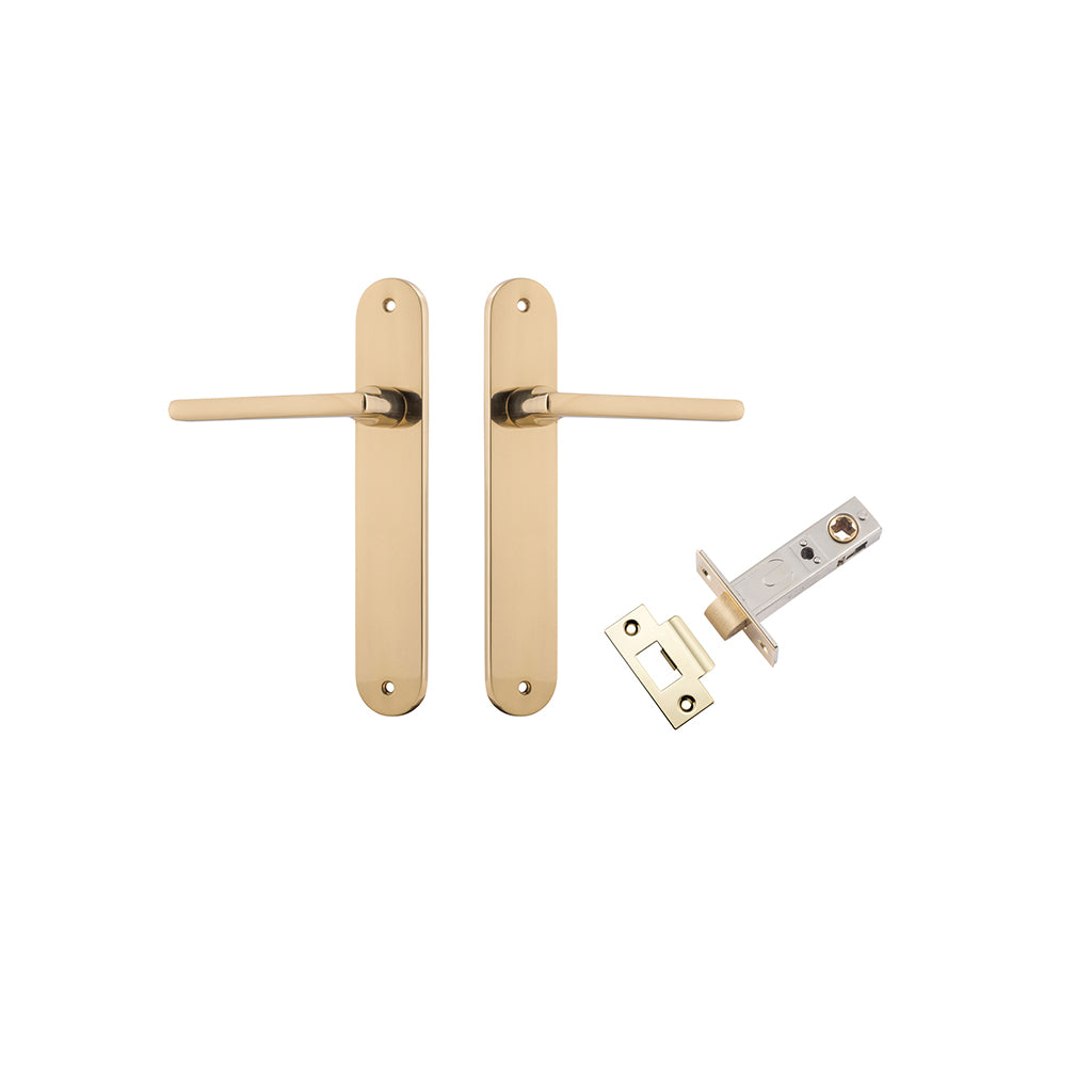 Baltimore Lever - Oval Backplate Polished Brass / Passage / Passage Kit